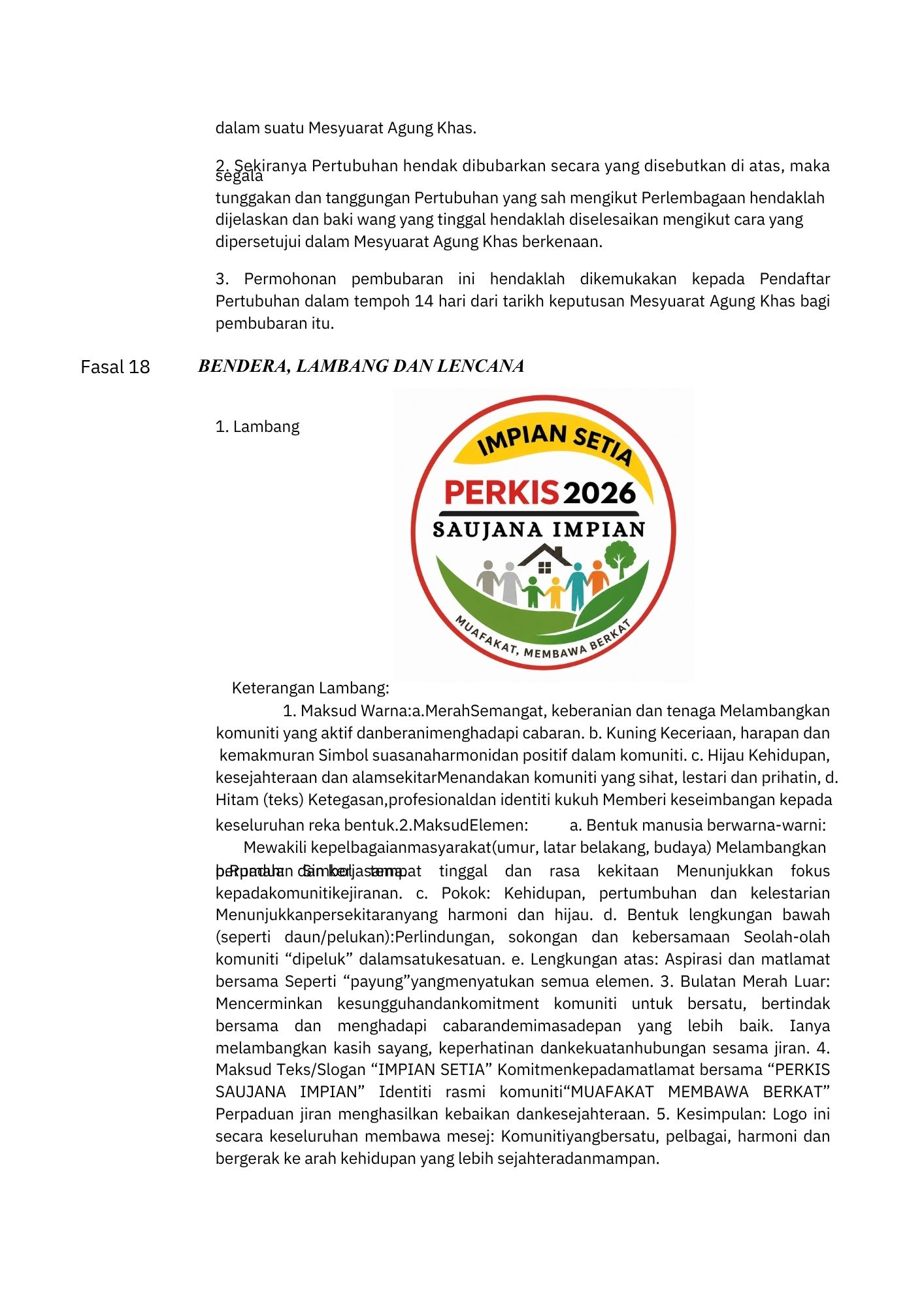 Perlembagaan EROS PERSATUAN KOMUNITI IMPIAN SETIA SAUJANA IMPIAN 2026