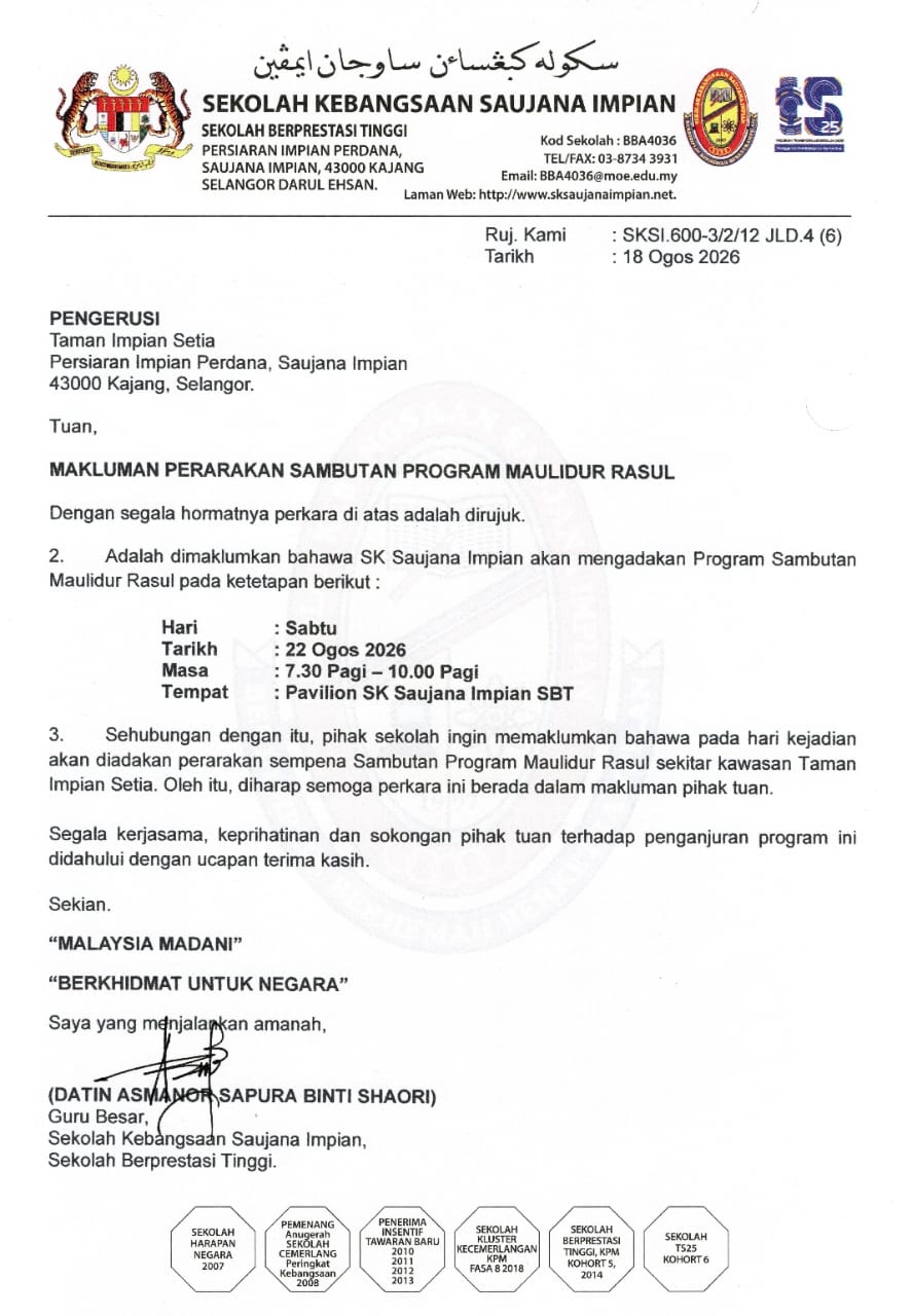 PERARAKAN MAULIDUR RASUL SKSI DI IMPIAN SETIA